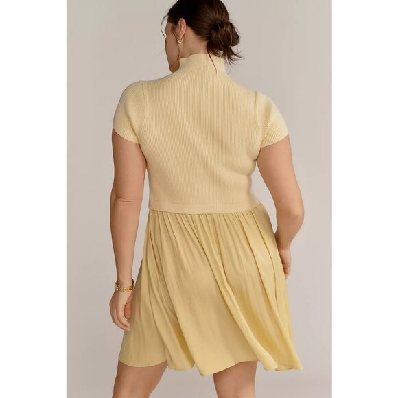NWT Size 2X -Anthropologie The Thea Short Sleeve Twofer Mini Dress (NWT US$ 148) - Picture 3 of 14